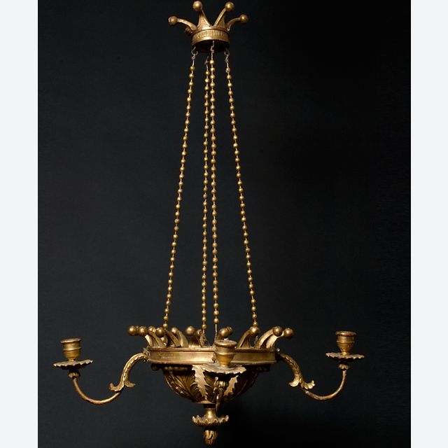 An Austrian Giltwood Four-light Chandelier