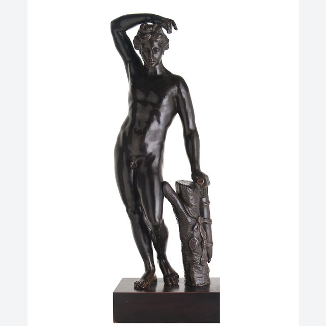 Early XVIIIth Century Bronze of a Standing Apolino