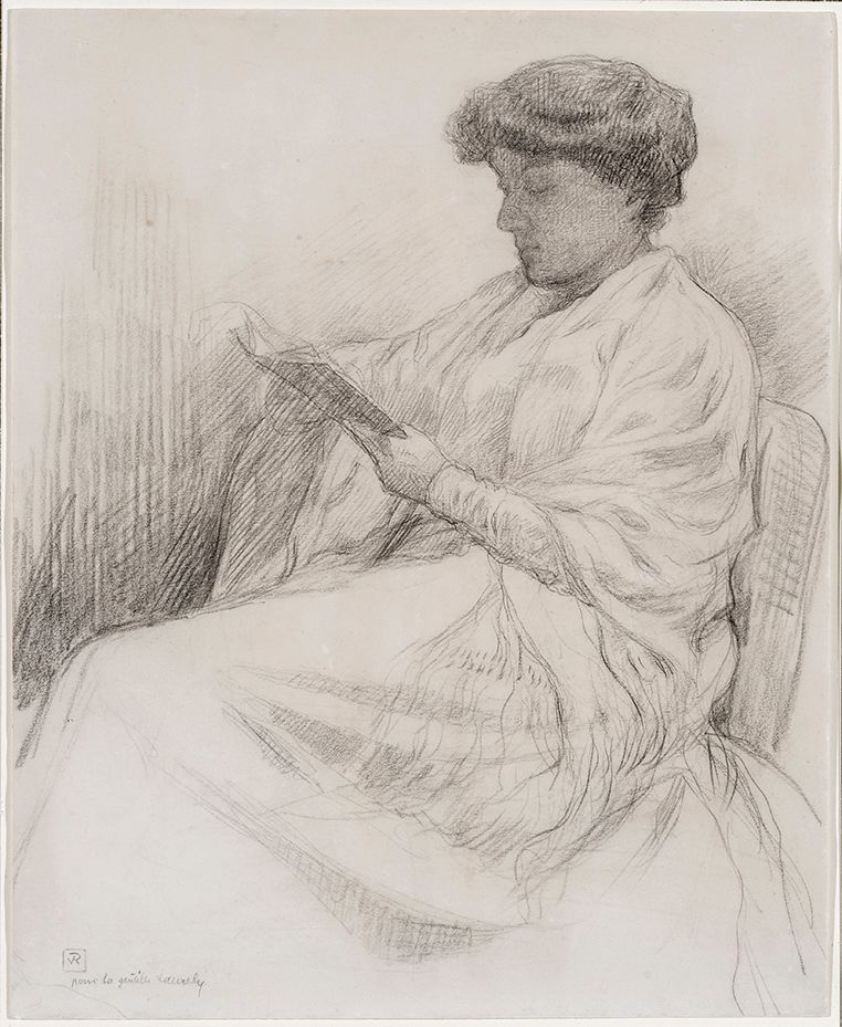 Théo van Rysselberghe (1862-1926) – Laure Flé Lisant