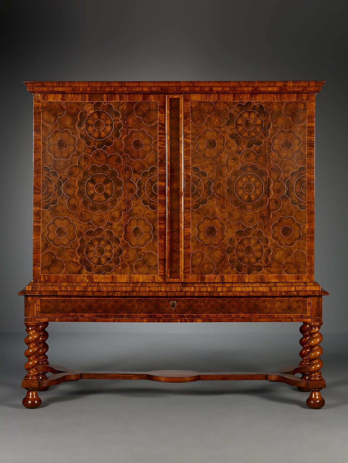 Dutch Louis XIV cabinet on stand