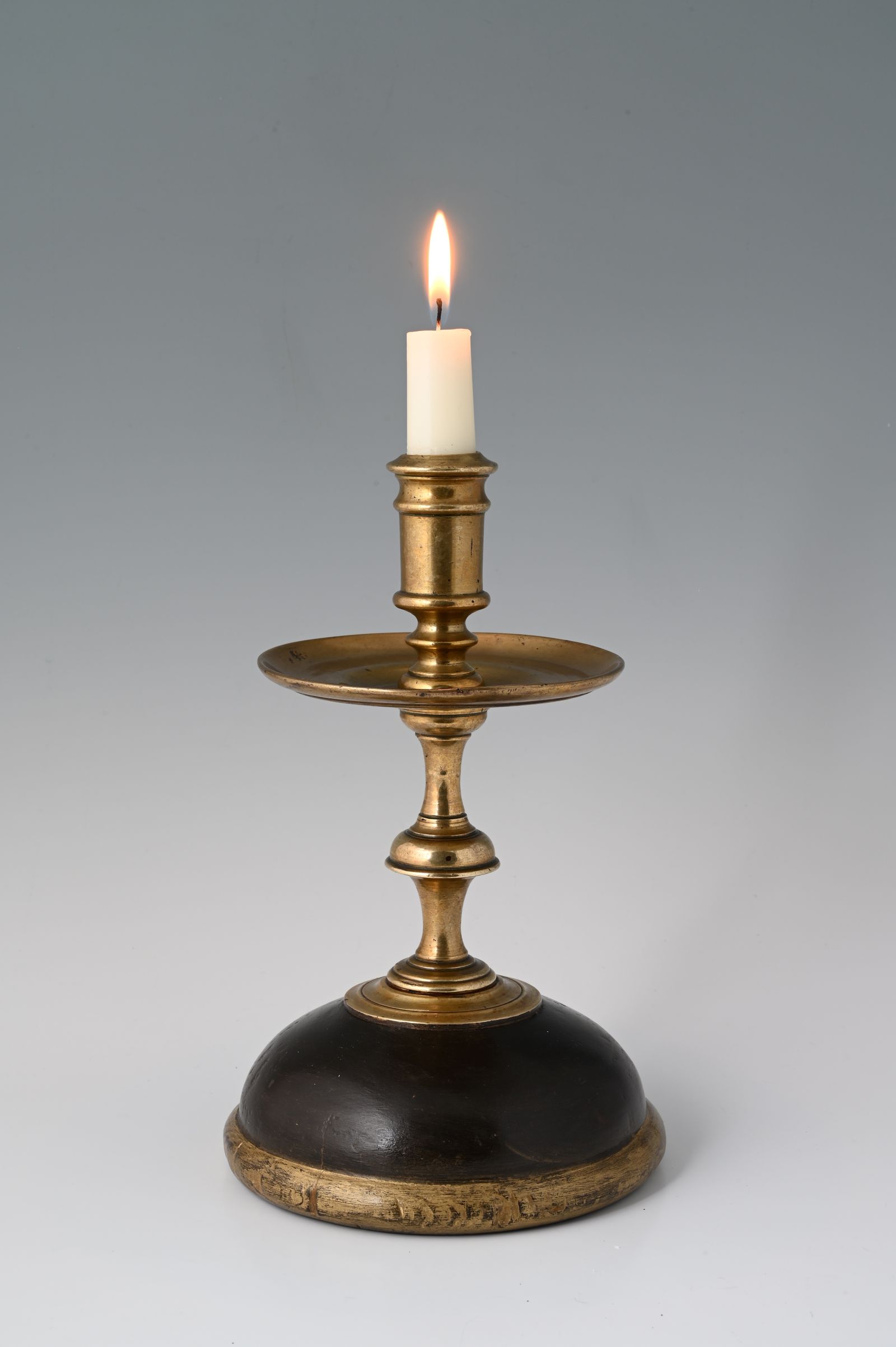 A rare candlestick for the church pew