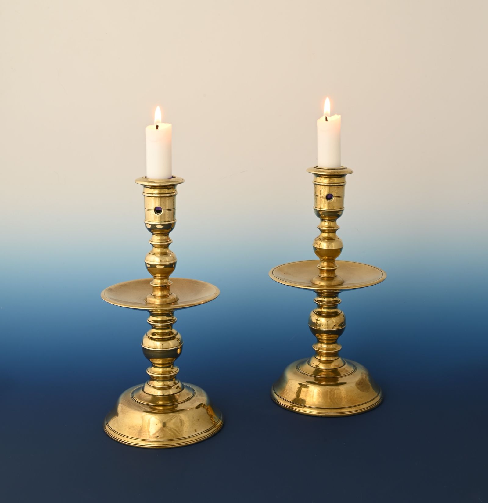 A pair of Heemskerk candlesticks