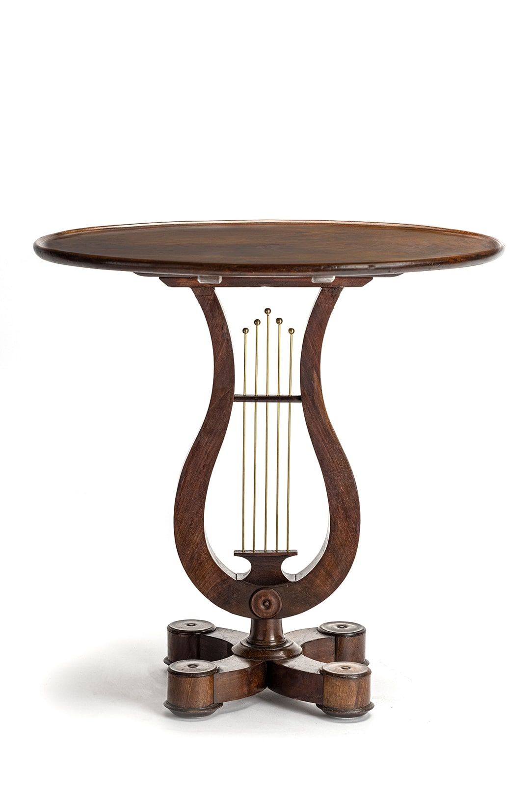 Floral Mahogany Gueridon