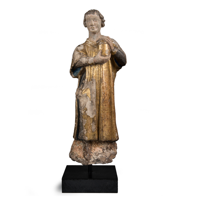 Terracotta sculpture representing Saint Cosmas