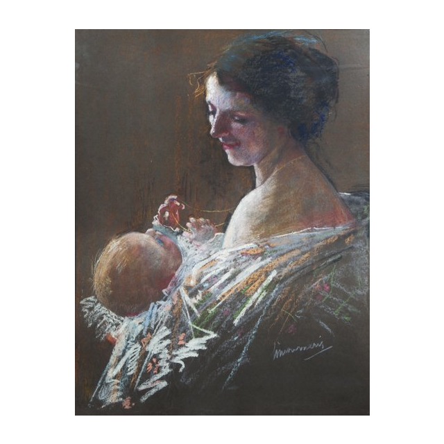 Mother with child - Simon Willem Maris