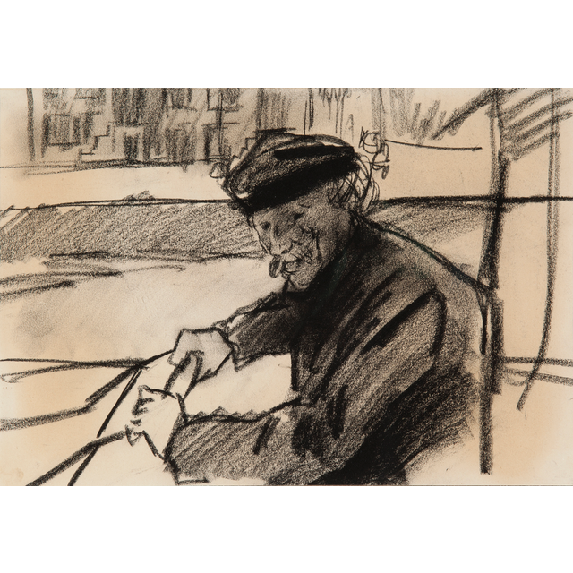 A cart pusher on the Prinsengracht