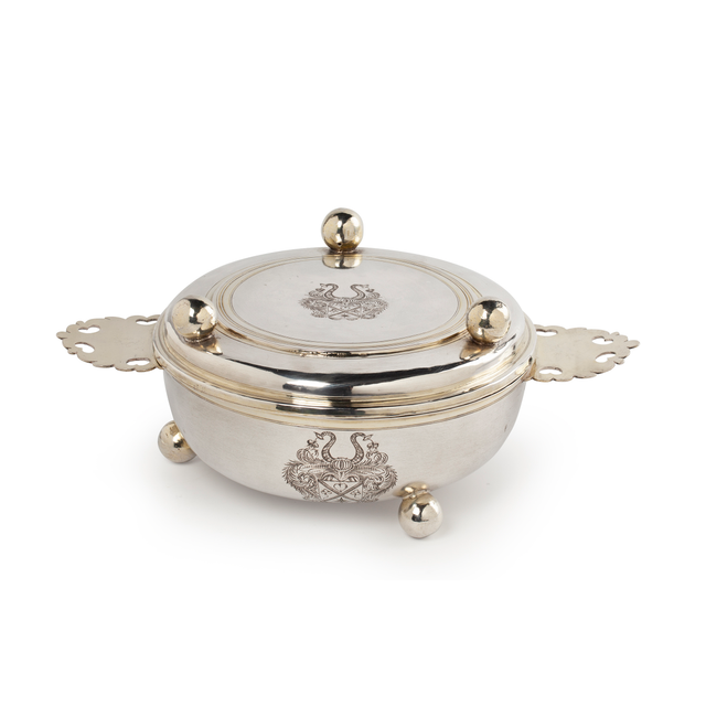 Silver Ecuelle with Cover