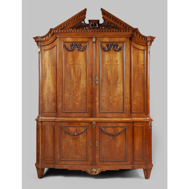 A Fine Dutch Louis Seize mahogany cabinet