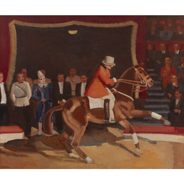 KEES MAKS (1876-1967) – CIRCUS DIRECTOR JEAN HOUCKE IN THEATER CARRÉ AMSTERDAM