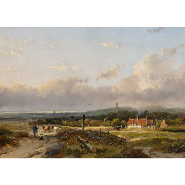 ANDREAS SCHELFHOUT (1787-1870) – DUNE LANDSCAPE IN SUMMERTIME