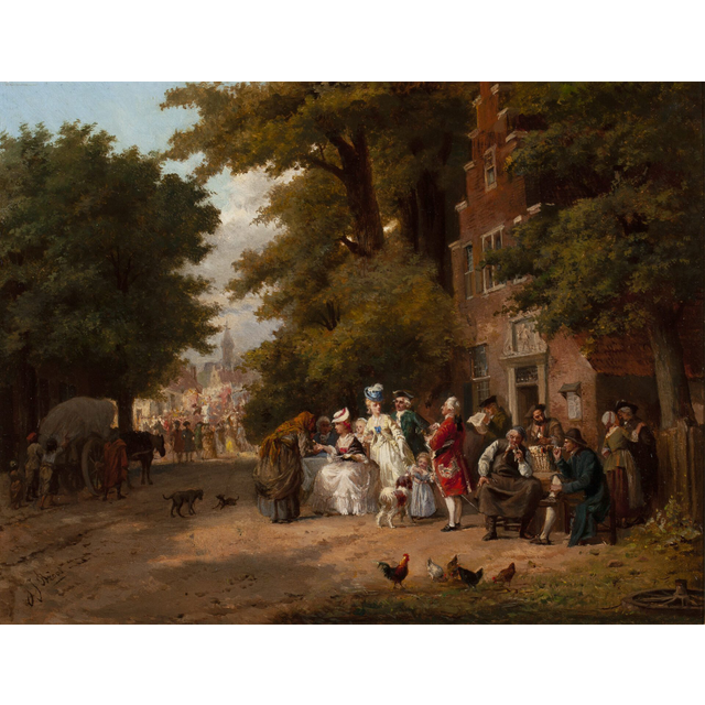 JAN JACOB ZUIDEMA BROOS (1833-1882) – THE FORTUNE TELLER