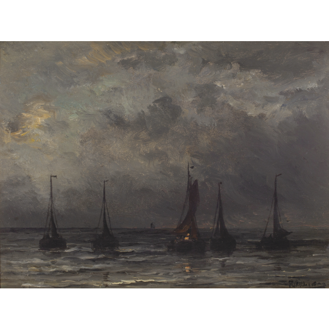 Ships at night