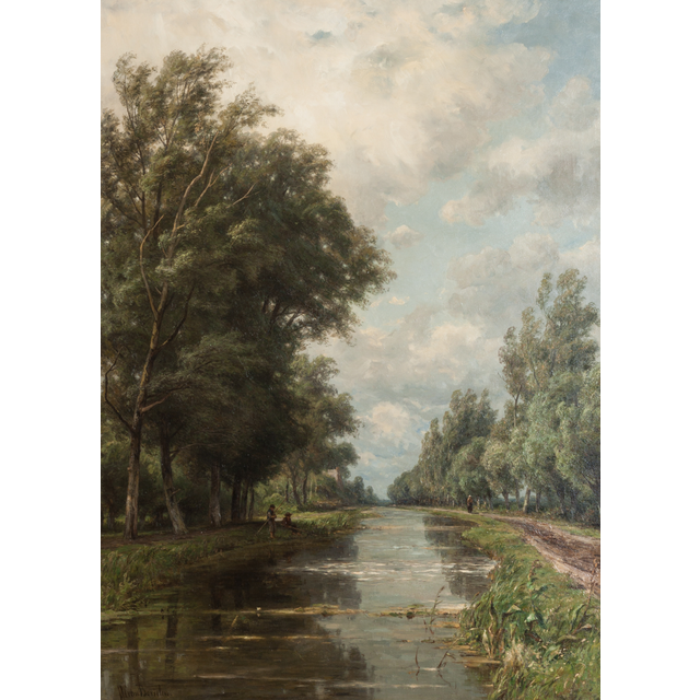 Fishermen by the Canal