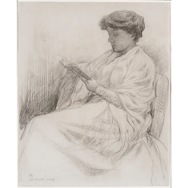 Théo van Rysselberghe (1862-1926) – Laure Flé Lisant