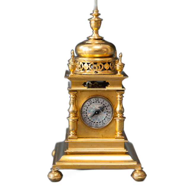 Miniatuur Türmchenuhr, Duitsland, waarschijnlijk Augsburg, ca.1630.