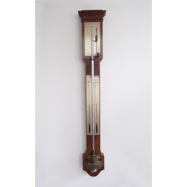Franse Stickbarometer circa 1830 gesigneerd  Vincent CHEVALIER ainé, Parijs