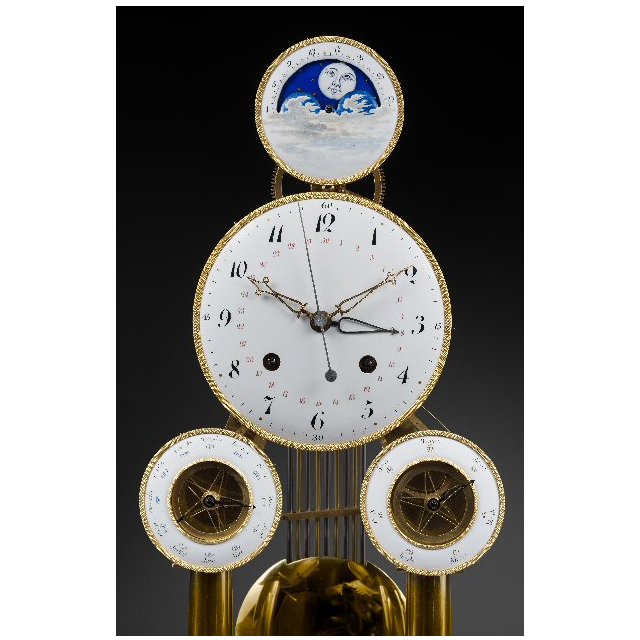 SOLD An important and fine multi-dial skeleton clock by Hubert Sarton à Liège, circa 1810.
