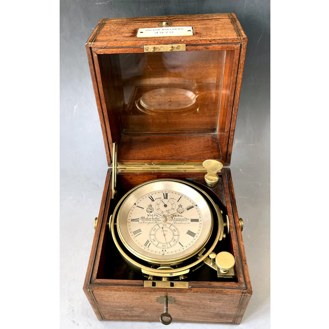 Exclusive marine chronometer, Victor Kullberg, Maker to the Admiralty, London, no 4970, c. 1888.