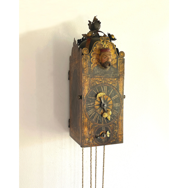 Renaissance Eisenuhr met automaat, zgn Schnapper circa 1600.