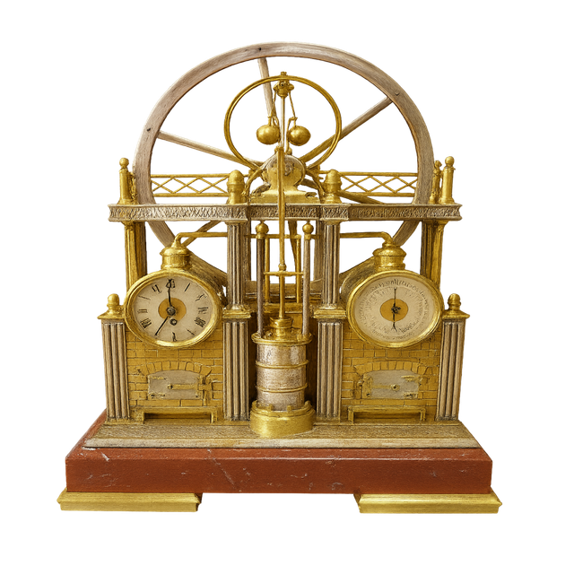 Rare French industrial clock, a so-called