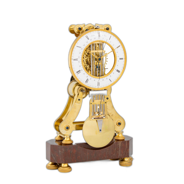 A fine French Directoire skeleton table regulator, Robert Robin, circa 1800