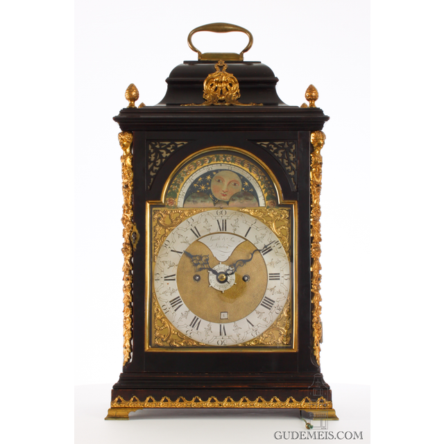 An English table cock with date and moonphase for the Dutch market, Smith & Son, circa 1770