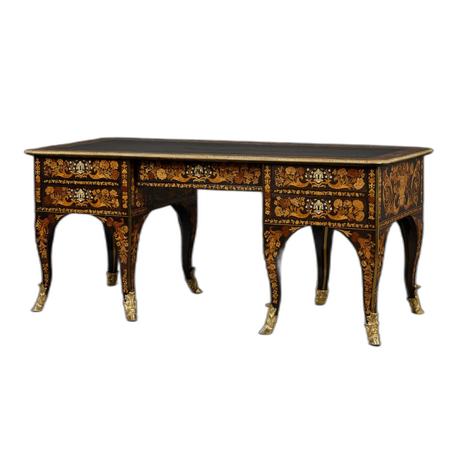 Frans Louis XIV bureau plat, toegeschreven aan Renaud Gaudron
