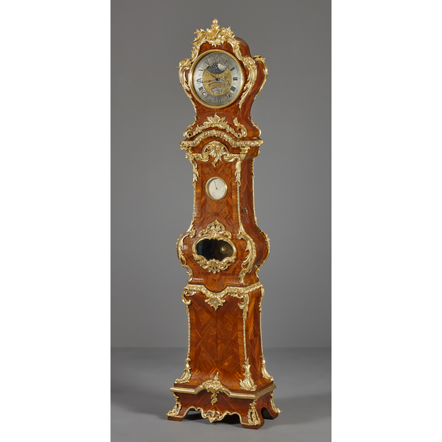 French Louis XV regulator longcase clock with equation,  Julien Le Roy