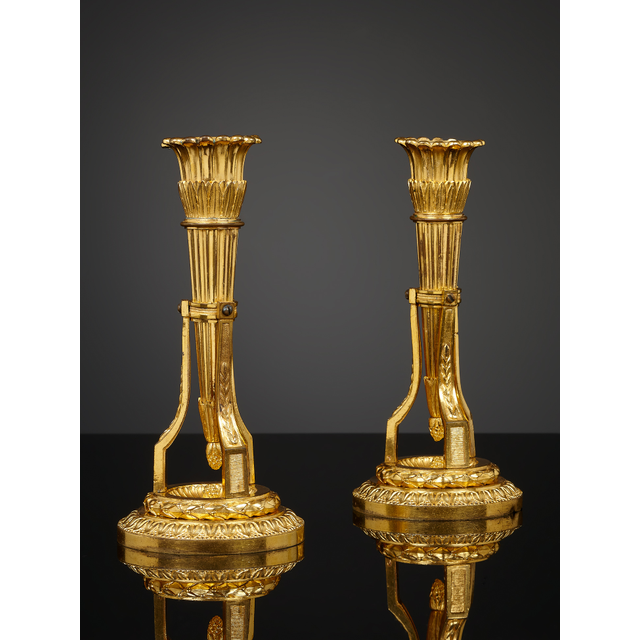 Pair of French Louis XVI candlesticks
