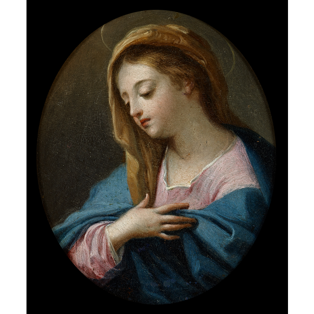 Paolo de Matteis (1662-1728), Virgin Mary in a blue drapery