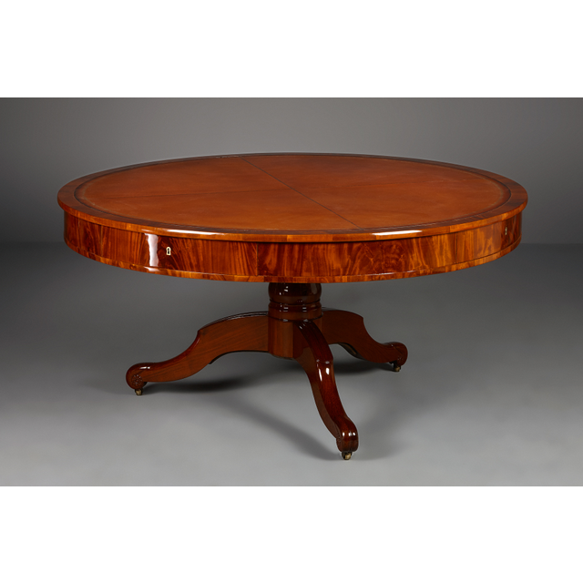 Large French Restoration Library Table