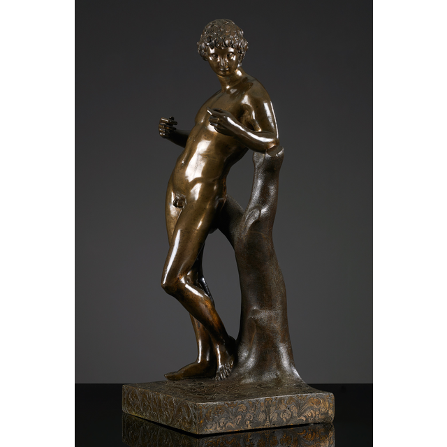French Bronze Statue of Apollo after François Duquesnoy