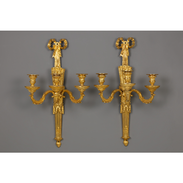 Pair of French Louis XVI Wall Sconces