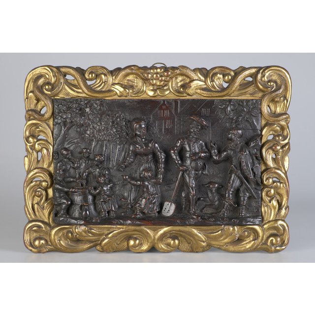 Dutch Renaissance Carved Walnut Relief