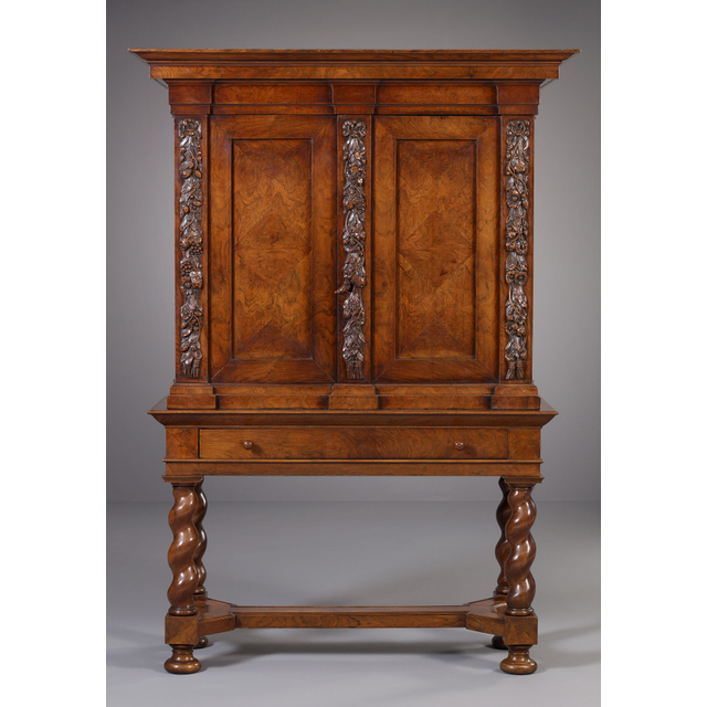 Dutch Louis XIV Cabinet on Stand