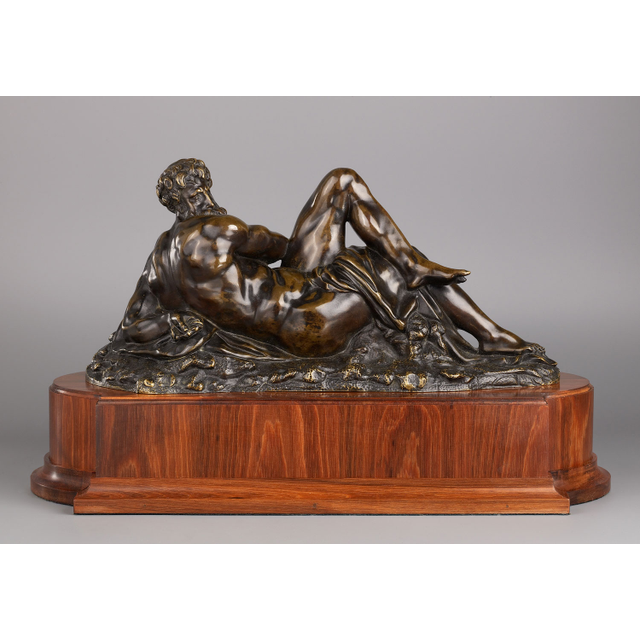 French bronze Sculpture depicting The Day after Michelangelo