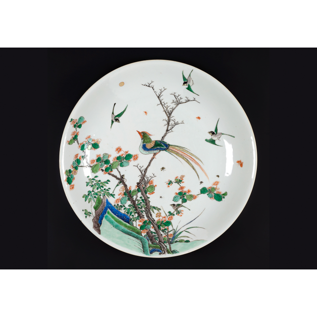 Chinees porseleinen Kangxi famille verte schotel
