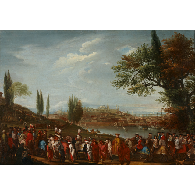Venetian School, Procession of the Bailo in Constantinople