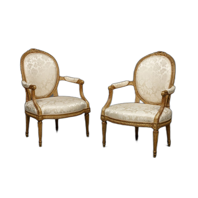 Pair of French Louis XVI fauteuils