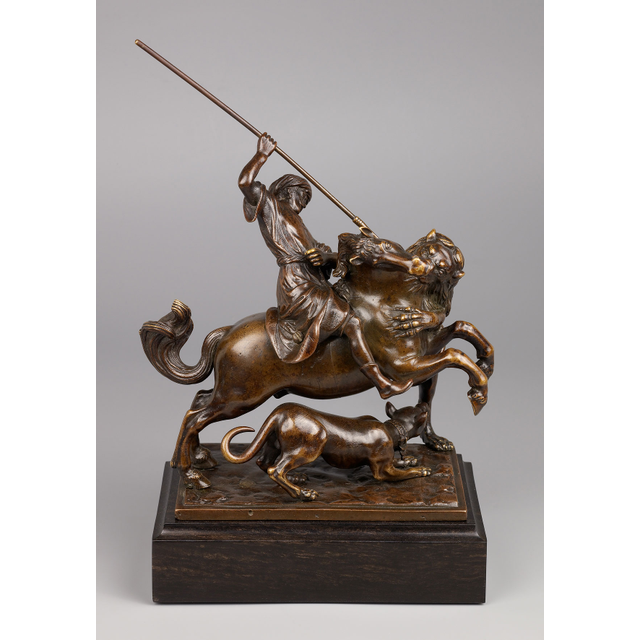 Turk on a Lion Hunt, Francesco Fanelli (1577-after 1657?)