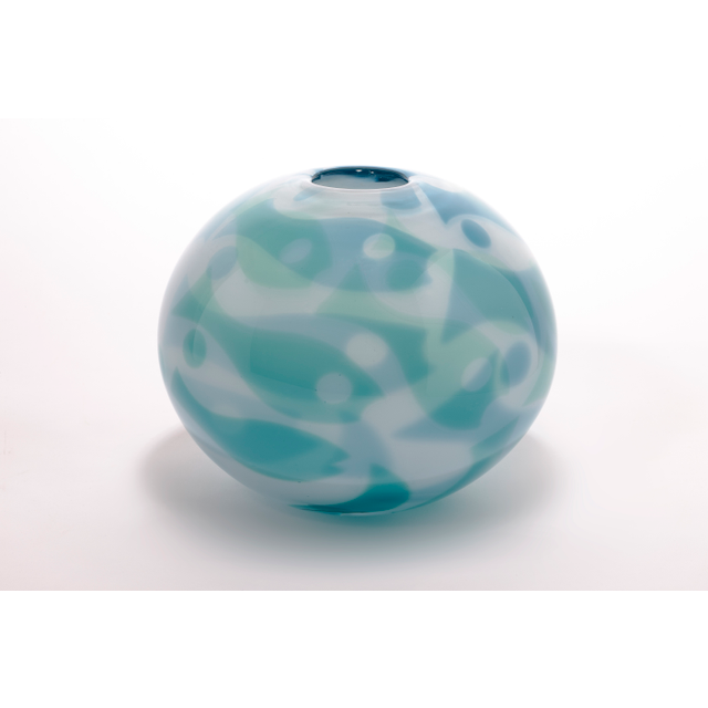 Willem Heesen, Unique vase, 'Deep sea' series, De Oude Horn, 2001