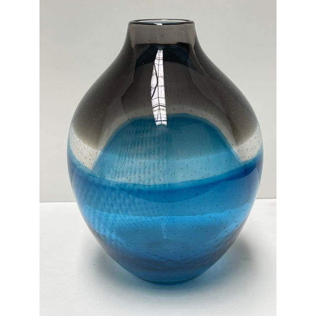 Floris Meydam, one-off made in Frome England, clear, blue and white glass, 960709, Neil Wilkin