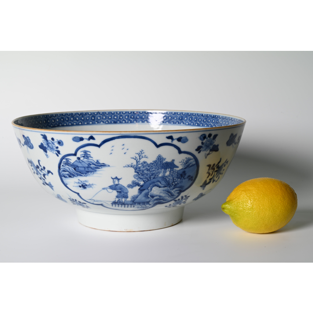 A large Chinese porcelain bowl