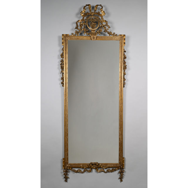 A Dutch gilded Louis Seize mirror