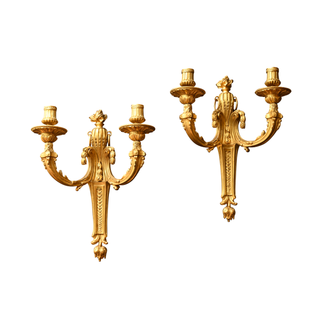 A pair of French Louis XVI style Wall Sconces