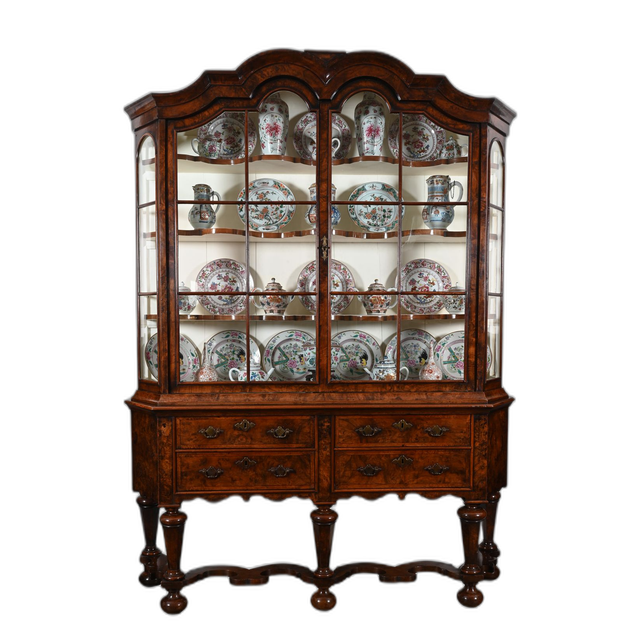 A rare Dutch small display cabinet