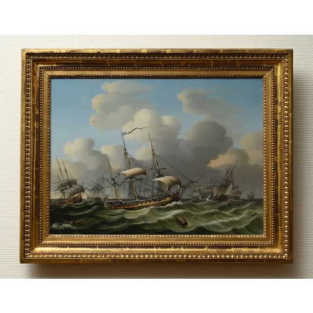 Sea view off the coast of Vlissingen