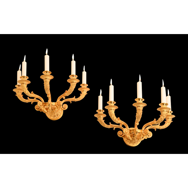 A pair of Empire wall sconces
