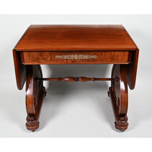 A mahogany  George IV center table