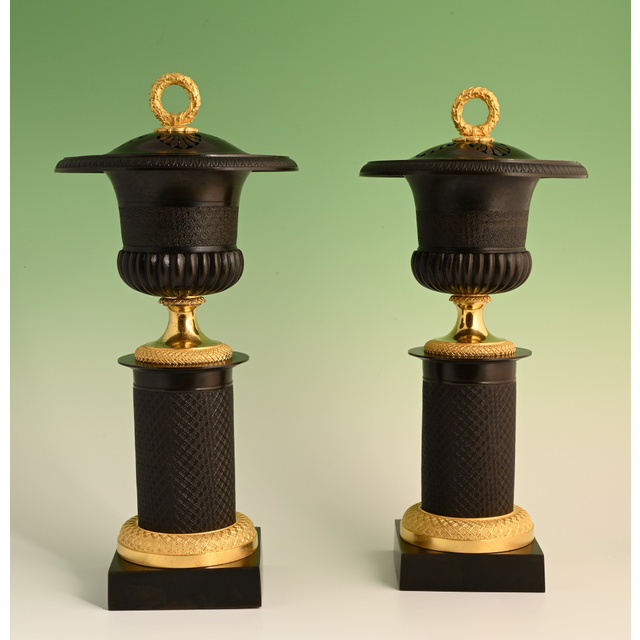 A pair of Empire Cassolettes